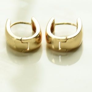Gold Toned Huggie Earring